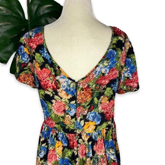 Forever 21 Y2K Watercolor Floral Tunic Dress - Picture 5 of 10